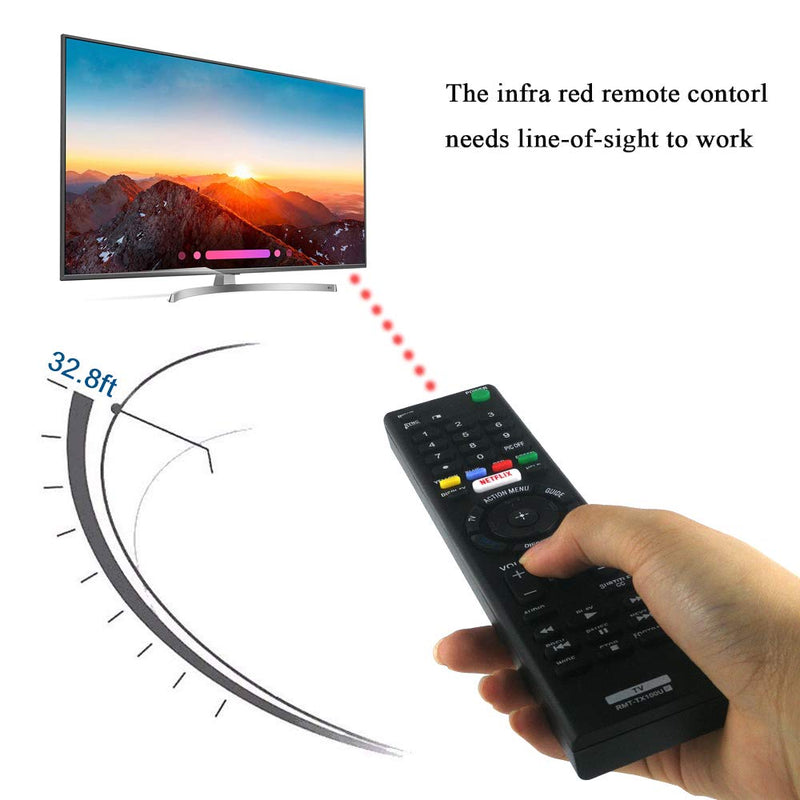 AZMKIMI RMT-TX100U Remote Compatible with Sony Bravia RMTTX100U TV Remote Control, if Applicable XBR75X850C XBR-55X855C KDL-50W800C KDL-50W800380 KDL-50W800BUN1 with Netflix - LeoForward Australia