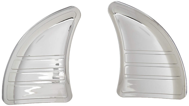  [AUSTRALIA] - Kuryakyn 6978 Motorcycle Accent Accessory: Tri-Line Inner Fairing Cover Plates for 2014-19 Harley-Davidson Touring & Trike Motorcycles, Chrome, 1 Pair