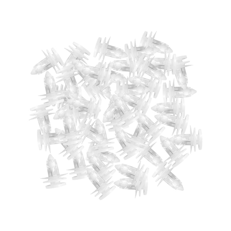 Lantee 50 Pcs White Nylon Door Trim Panel Retainer Clips Fasteners Replacement for Jeep 6505539-AA & 5012874-AA - LeoForward Australia