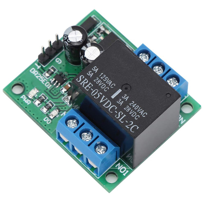  [AUSTRALIA] - DC 6-24V 5A DPDT Relay Module Switch DR25E01 Stable Double Pole Self-Locking Double Swivel Bistable Relay Board High Safety for LED Motors(DC6-24V) Dc6-24v
