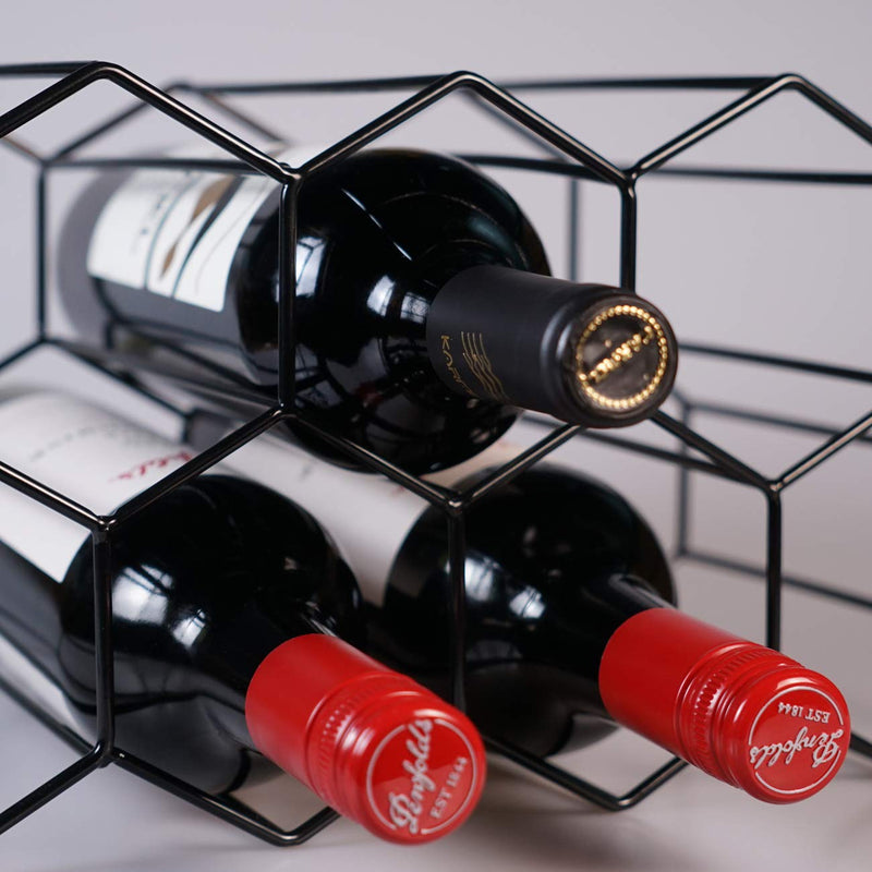  [AUSTRALIA] - Wine Rack, Liquor Cabinet Storage Holder, Wine Bottles Countertop Shelf,Freestanding Table Top Wine Rack, Metal Mini Small Wine Rack For Home,Bars Stand Organizer Holder,Champagne Bottle Table Shelves