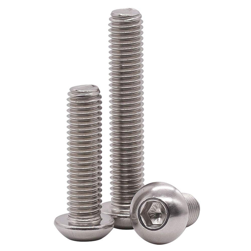  [AUSTRALIA] - 5/16-18 x 1-1/2" Button Head Socket Cap Bolts Screws, 304 Stainless Steel 18-8, Full Thread, Coarse Thread, Allen Hex Drive, 20 PCS 5/16-18 x 1-1/2"