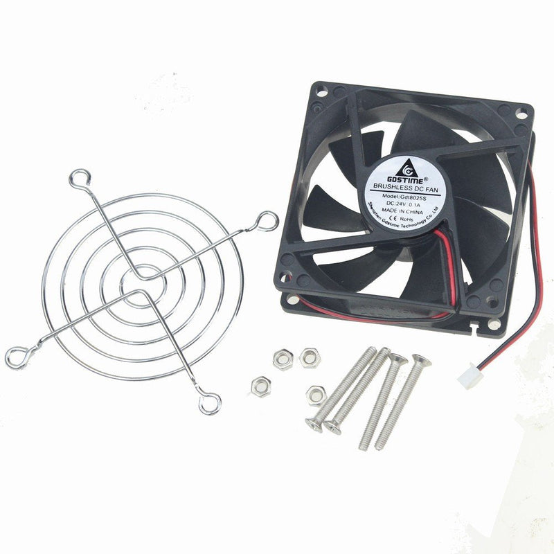  [AUSTRALIA] - GDSTIME 80mm x 80mm x 25mm 24V Brushless DC Cooling Fan