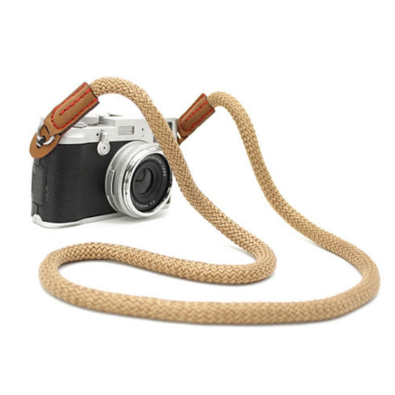  [AUSTRALIA] - Camera Strap, Camera Straps For Photographers Pure Cotton Camera Neck & Shoulder Strap For All DSLR Camera Short Brown