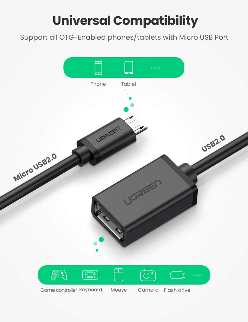  [AUSTRALIA] - UGREEN Micro USB 2.0 OTG Cable Bundle wiith USB C to USB Adapter Type C OTG Cable