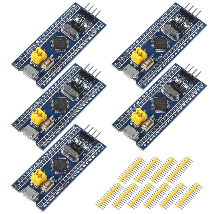  [AUSTRALIA] - DORHEA 5Pcs STM32F103C6T6 ARM STM32 Minimum System Development Board Module STM32F103C6T6 Core Learning Board