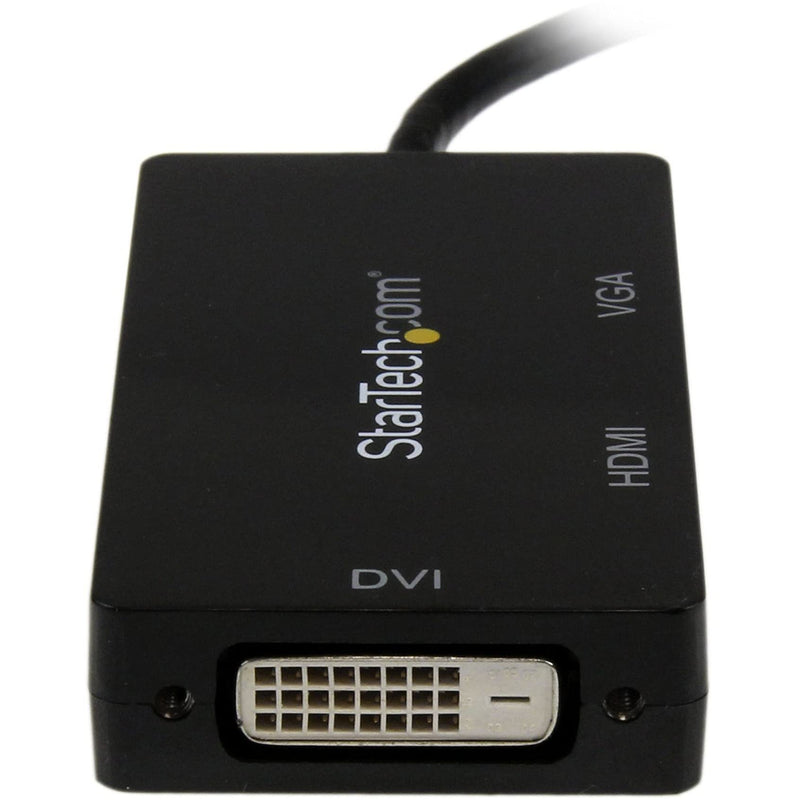 StarTech.com 3 in 1 Mini DisplayPort Adapter - 1080p - Mini DP/Thunderbolt to HDMI/VGA/DVI Splitter for Your Monitor (MDP2VGDVHD) Black Mini DisplayPort (Input) - LeoForward Australia