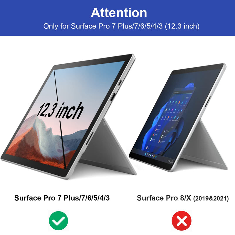  [AUSTRALIA] - Privacy Screen for Surface Pro 7Plus/7/6/5/4/(12.3 inch), Magnetic Removable Microsoft Surface Privacy Filter, Laptop Anti Glare Blue Light Screen Protector IPROKKO Magnetic Surface Pro 7+/7/6/5/4/3