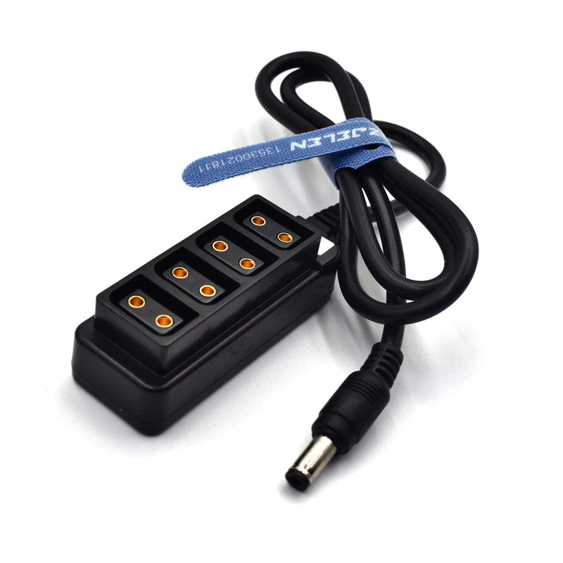  [AUSTRALIA] - SZJELEN DC2.5 to D-tap P-tap Female 4Ports Hub Adapter Splitter Cable for Photography Power