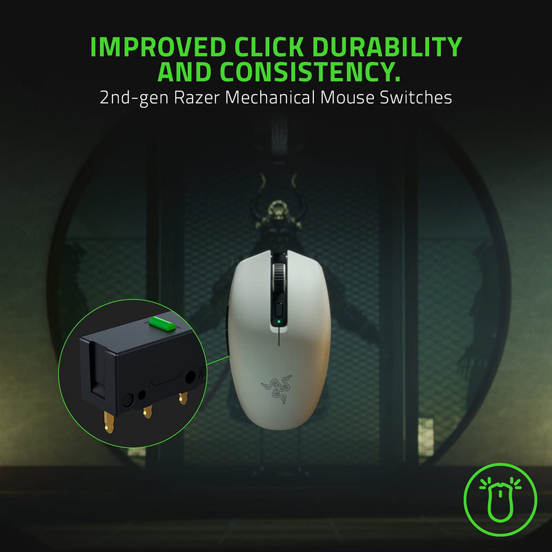  [AUSTRALIA] - Razer Orochi V2 Mobile Wireless Gaming Mouse: Ultra Lightweight - 2 Wireless Modes - Up to 950hrs Battery Life - Mechanical Mouse Switches - 5G Advanced 18K DPI Optical Sensor - White