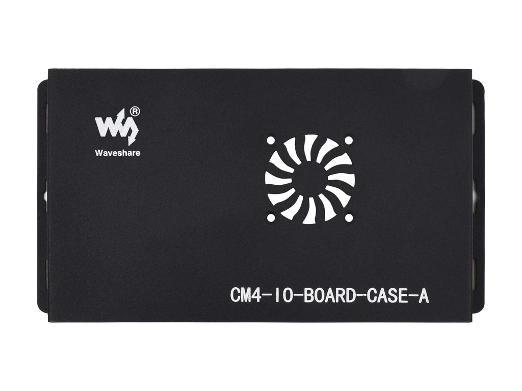  [AUSTRALIA] - Waveshare Metal Box (A) Designed for Official Raspberry Pi Compute Module 4 IO Board Comes with Cooling Fan Mini Computer Chassis Robust and Dust-Proof Nice Looking