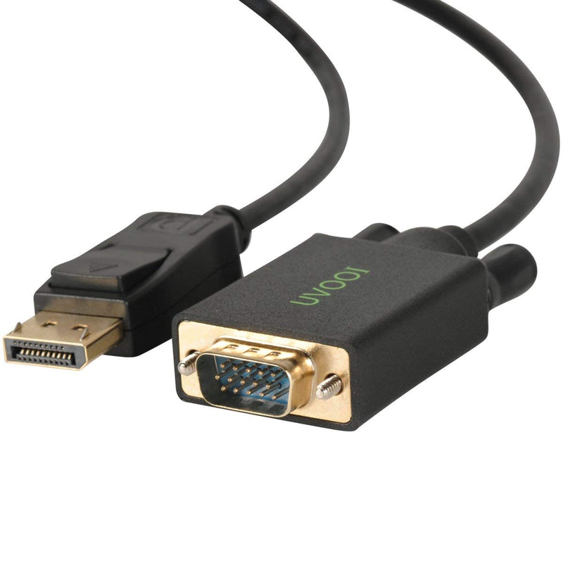  [AUSTRALIA] - DisplayPort to VGA Cable 10 Feet 2-Pack, UVOOI Gold Plated Display Port DP to VGA Monitor Cable Adapter 10ft Male to Male