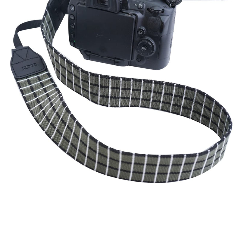  [AUSTRALIA] - Camera Neck Shoulder Strap ，Woven Vintage Camera Strap Belt for Women/Men All DSLR SLR Cameras Green