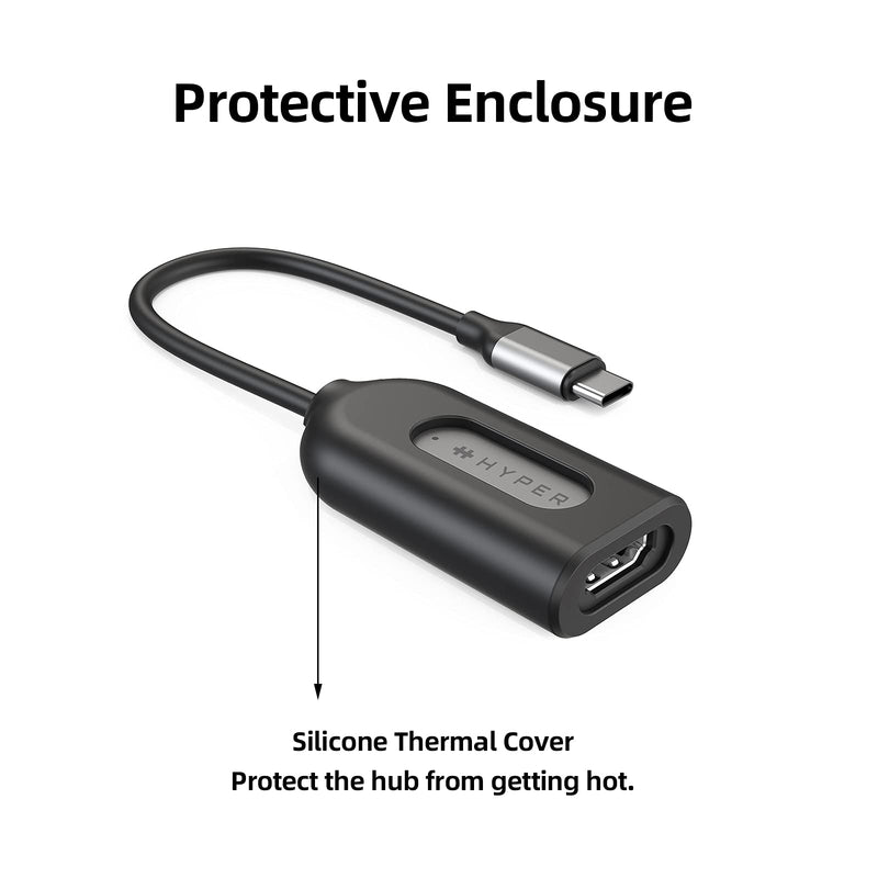  [AUSTRALIA] - HyperDrive USB C to HDMI Adapter 8K60Hz 4K60Hz 144Hz, USB-C to HDMI2.1 HDR Video Output, Smoother Video Any Mac Alt Mode 8K HDMI