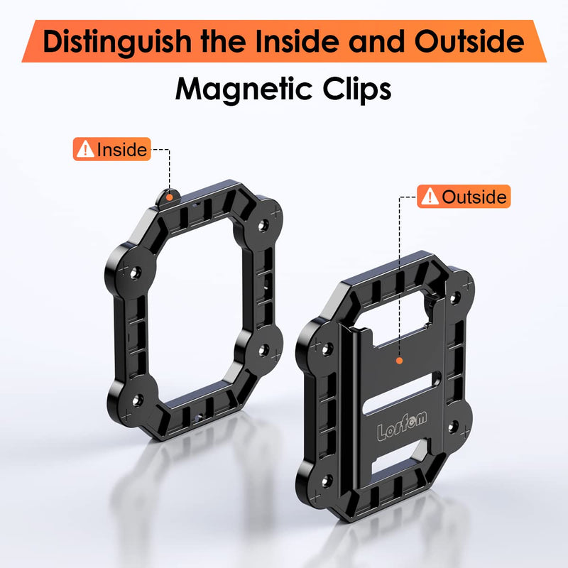  [AUSTRALIA] - Losfom Body Camera Magnet Bracket, Universal Strong Magnetic Suction Back Clip, Magnet Camera Back Holder with Built-in 8 Magnets, Durable Silica Plastic, Stick to Clothes for All Brand Body Camera B-Clip