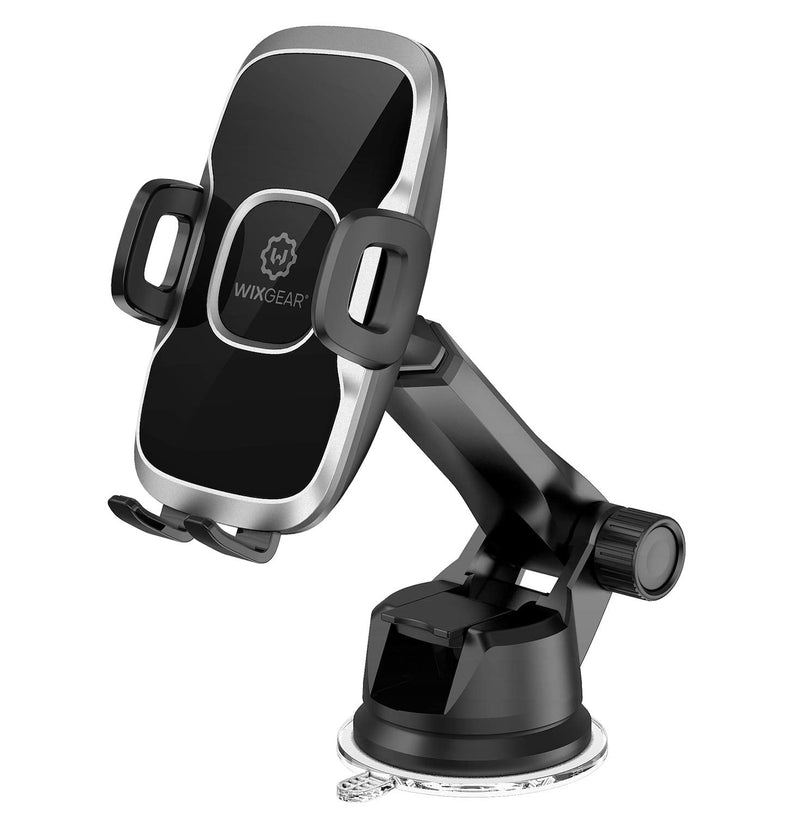  [AUSTRALIA] - WixGear Phone Holder for Car, Universal Dashboard Windshield Phone Car Suction Cup Mount Holder for Cell Phone 360 Degree Rotation Compatible with iPhone Xs/XS Max / 8/7 / 6, Galaxy S and More