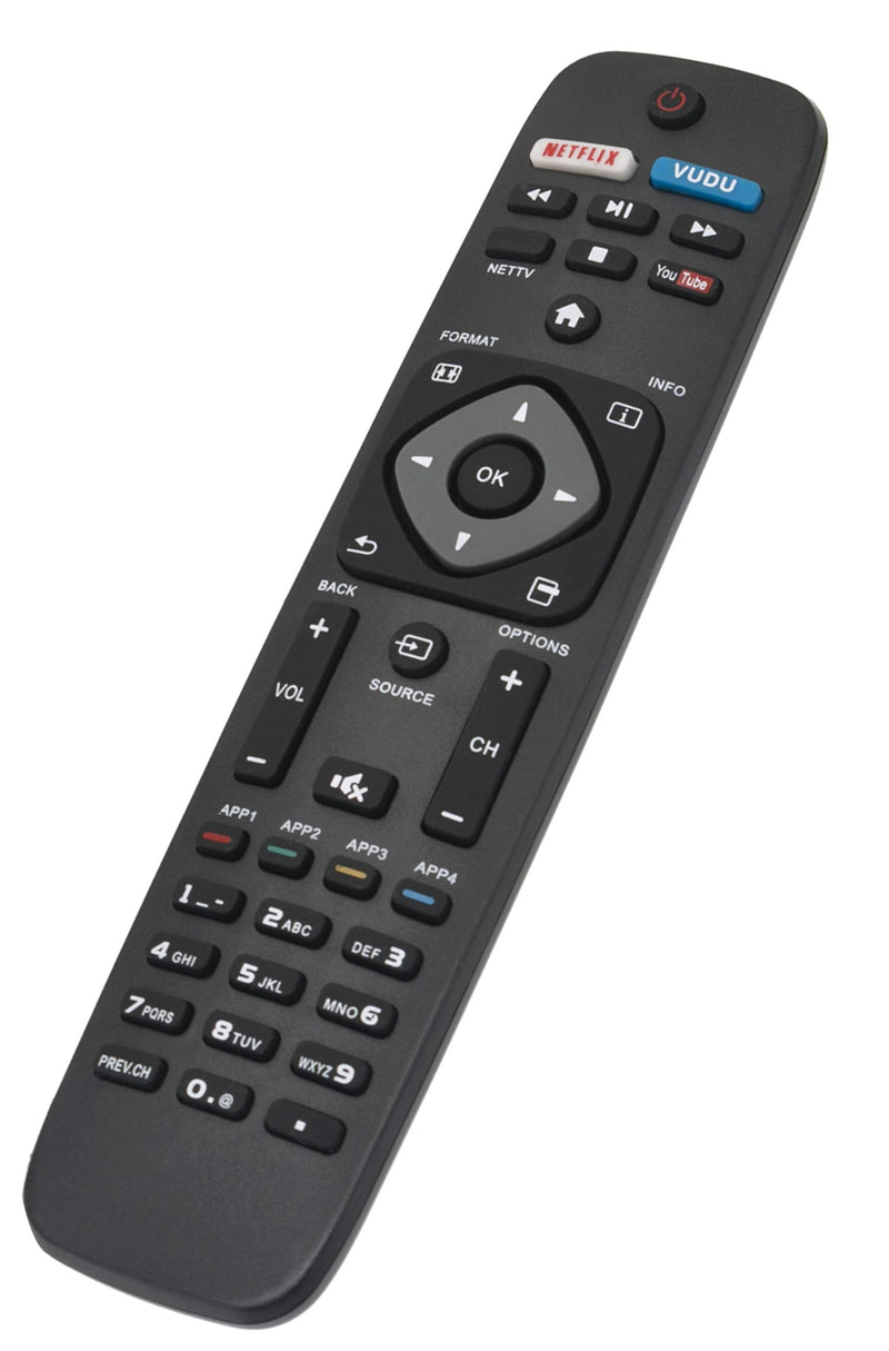 VINABTY Replaced Remote fit for Philips TV 43PFL4902 65PFL5602 55PFL5602 50PFL5602 43PFL5602 75PFL6601 32PFL4902 40PFL4901 43PFL4901 43PFL4902 50PFL4901 50PFL5601 50PFL5602 50PFL6602/F7 NH500UP - LeoForward Australia