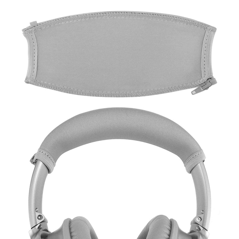  [AUSTRALIA] - Geekria Headband Cover Compatible with Bose QuietComfort QC35 II Gaming, QC35, QC45 Headphones/Headband Protector/Headband Cushion/Easy DIY Installation No Tool Needed (Silver)