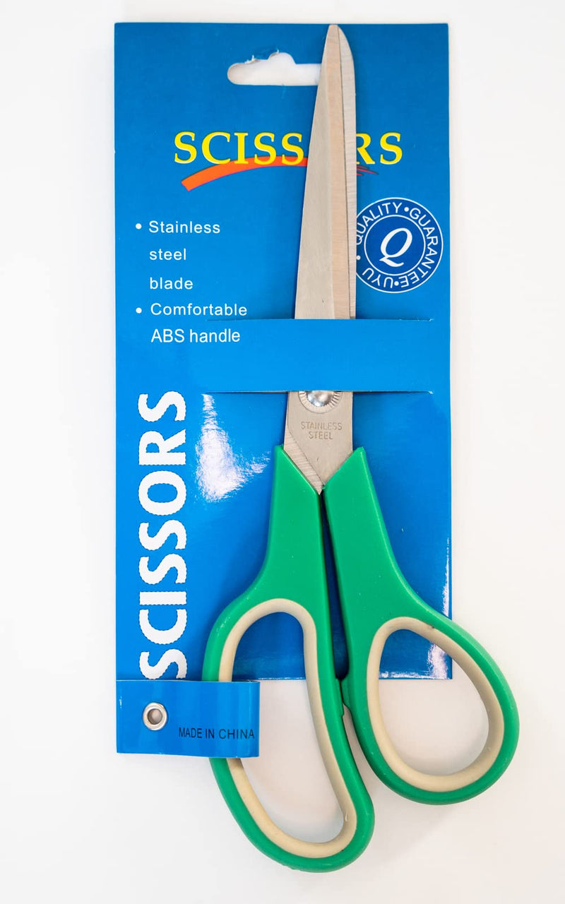  [AUSTRALIA] - 8.5" General Use Scissors Stainless Steel Sharp Blade (3, Purple,Green,Blue) 3
