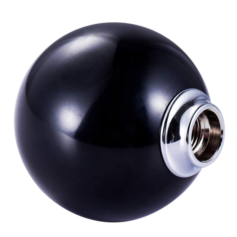  [AUSTRALIA] - Bashineng Round Shift Knob Ball Shape Gear Stick Shifter Head for Universal Manual Automatic Car (Black) black