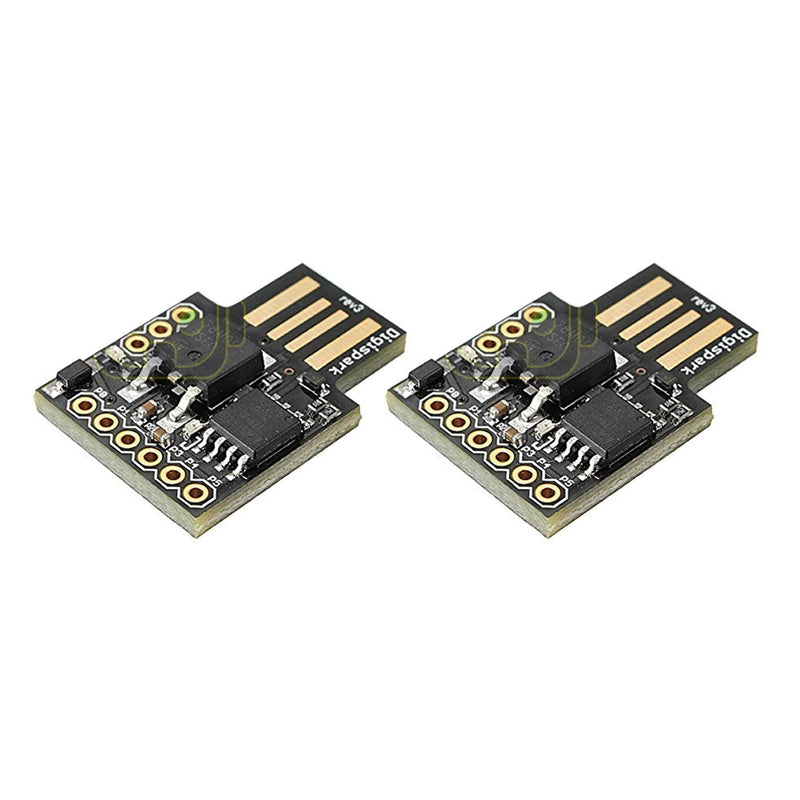  [AUSTRALIA] - DEVMO 2PCS Digispark Kickstarter ATTINY85 General Micro USB Development Board Module Compatible with Ar-duino 2