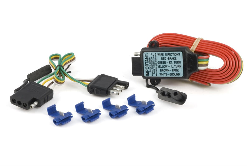  [AUSTRALIA] - CURT 55179 Non-Powered 3-to-2-Wire Splice-in Trailer Tail Light Converter Kit, 4-Pin Wiring Harness