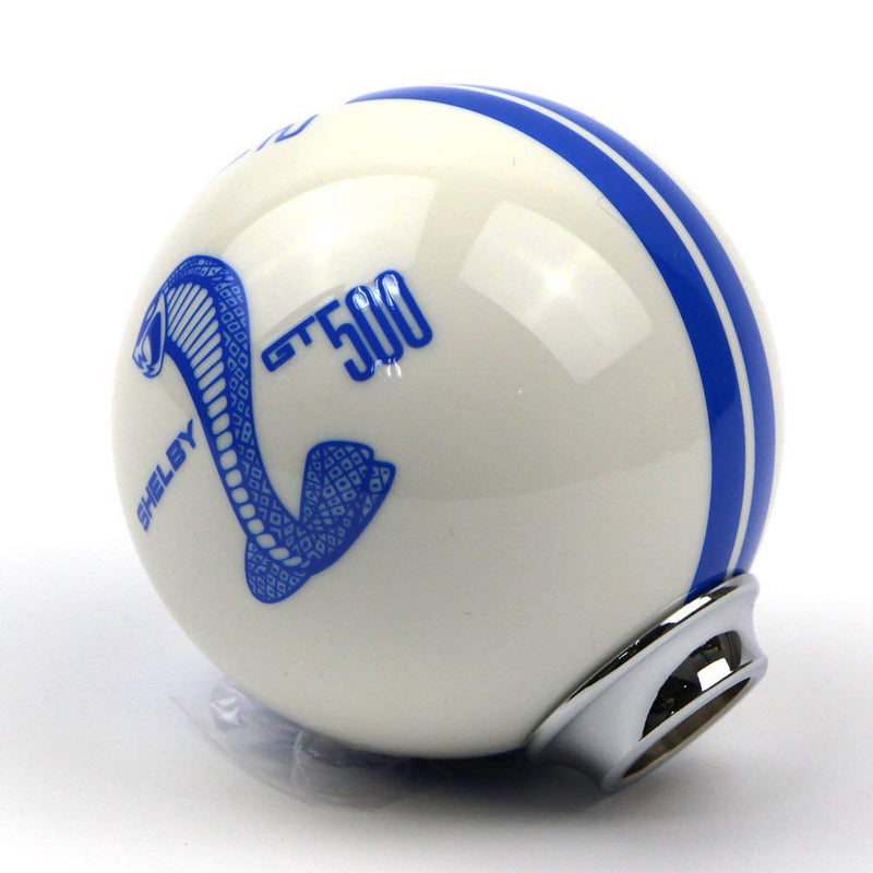  [AUSTRALIA] - Dreamseek for Ford Mustang Car Gear Shift Knob 5 Speed Cobra Logo Manual Handle Ball (Blue) Blue