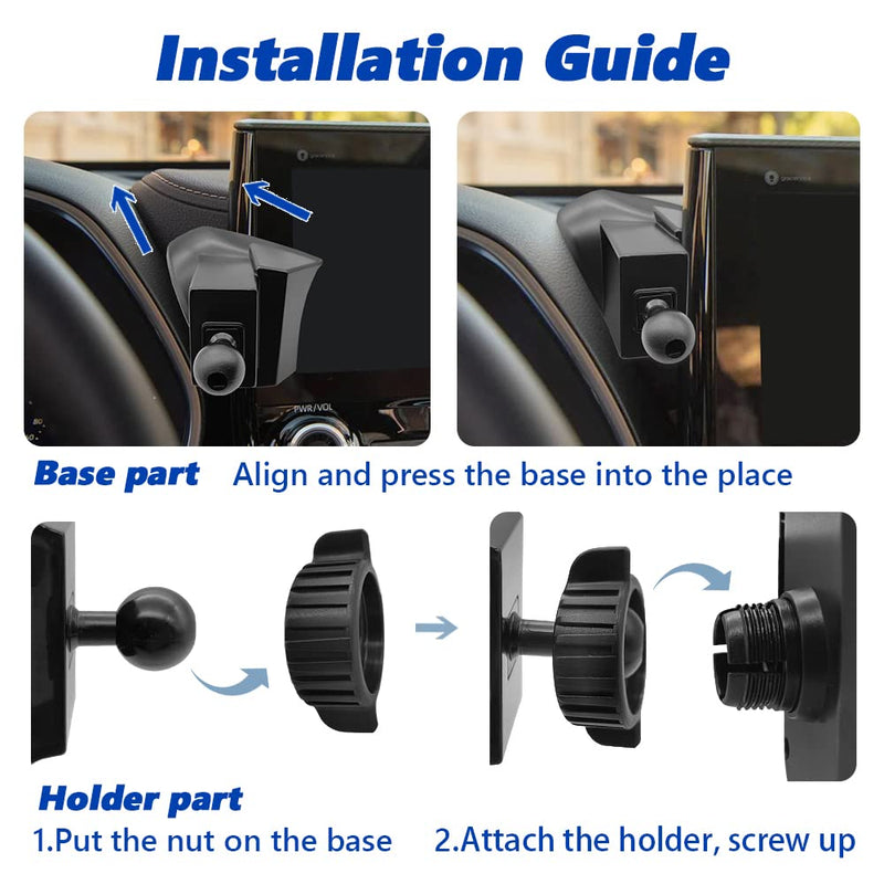  [AUSTRALIA] - JOCUNDLY Car Phone Mount for 2020-2023 Toyota Highlander [Thick Case Friendly] Mobile Phone Holder Cell Navigation Bracket Air Vent Auto Accessories Cradles, All Phones