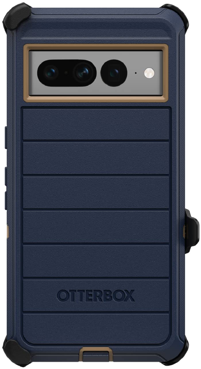  [AUSTRALIA] - OtterBox Defender Series Case for Google Pixel 7 Pro (Only) - Holster Clip Included - Microbial Defense Protection - Non-Retail Packaging - Blue Suede Shoes