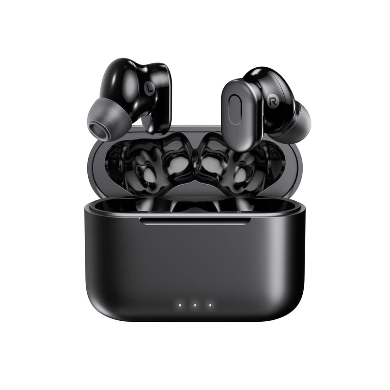  [AUSTRALIA] - PSIER Wireless Earbuds Active Noise Cancelling Bluetooth 5.3 Earbuds with 4 Mics Clear Calls, Ear Buds with Transparency Mode 30H Playtime IPX6 Waterproof Bluetooth Headphones for Home and Wrok Black