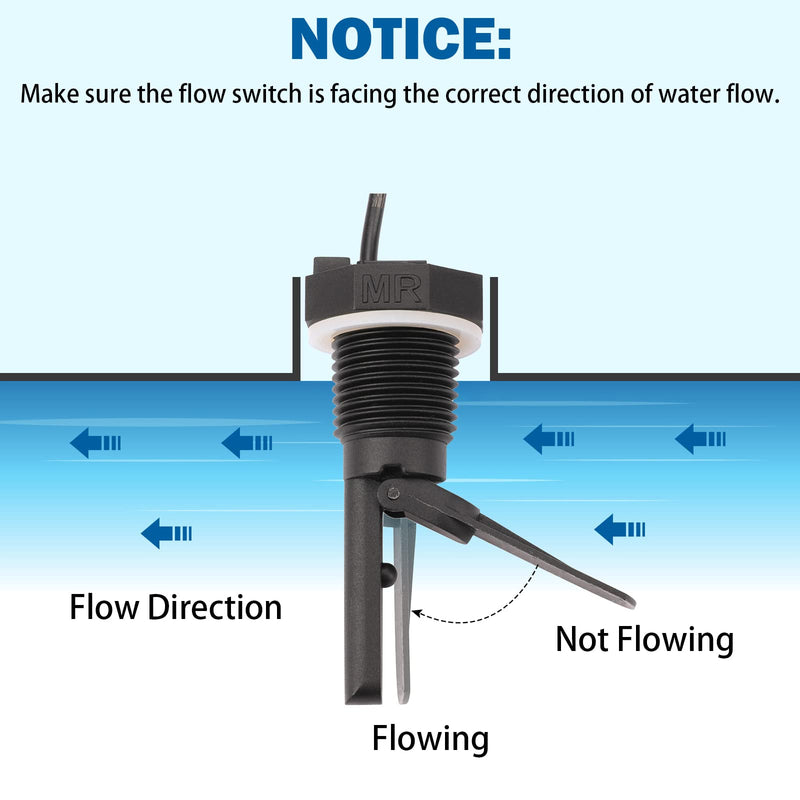  [AUSTRALIA] - Hayward Flow Switch GLX-FLO-RP Replacement for Hayward Salt System Goldine Aquarite Chlorine Generator Flow Sensor Switch, with 15-Foot Cable Black