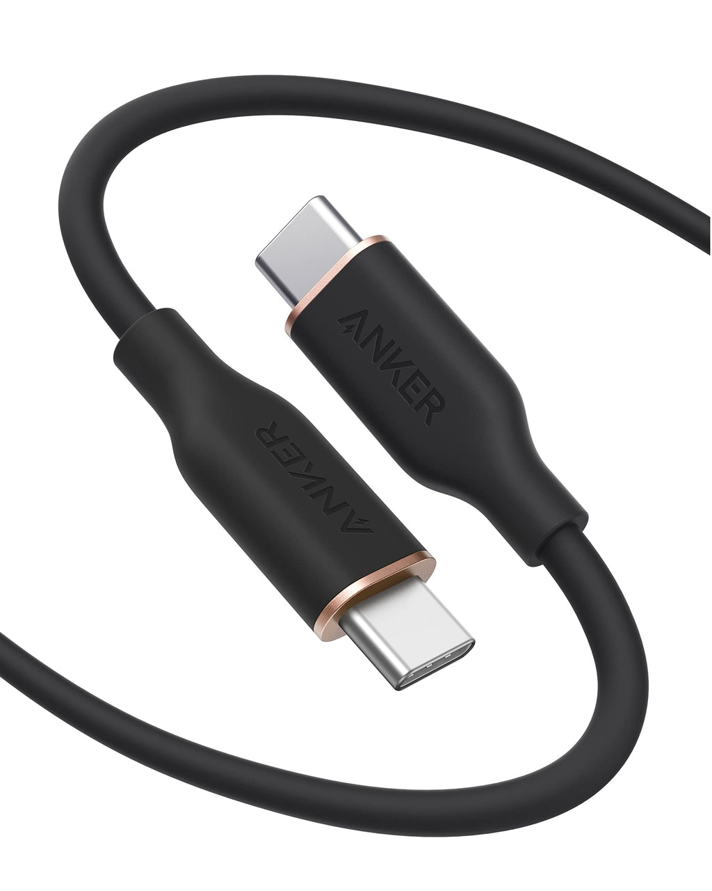  [AUSTRALIA] - Anker USB-C to USB-C Cable, 643 Cable (Midnight Black, 6ft), MFi Certified, Powerline III Flow Fast Charging Cable for iPhone 13 13 Pro 12 11 X XS XR 8 Plus (Charger Not Included)