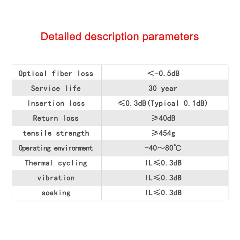  [AUSTRALIA] - 10pcs Fiber Optic Mechanical Splice FTTH Fast Connector Adapter for FTTH Fiber Cold Connection