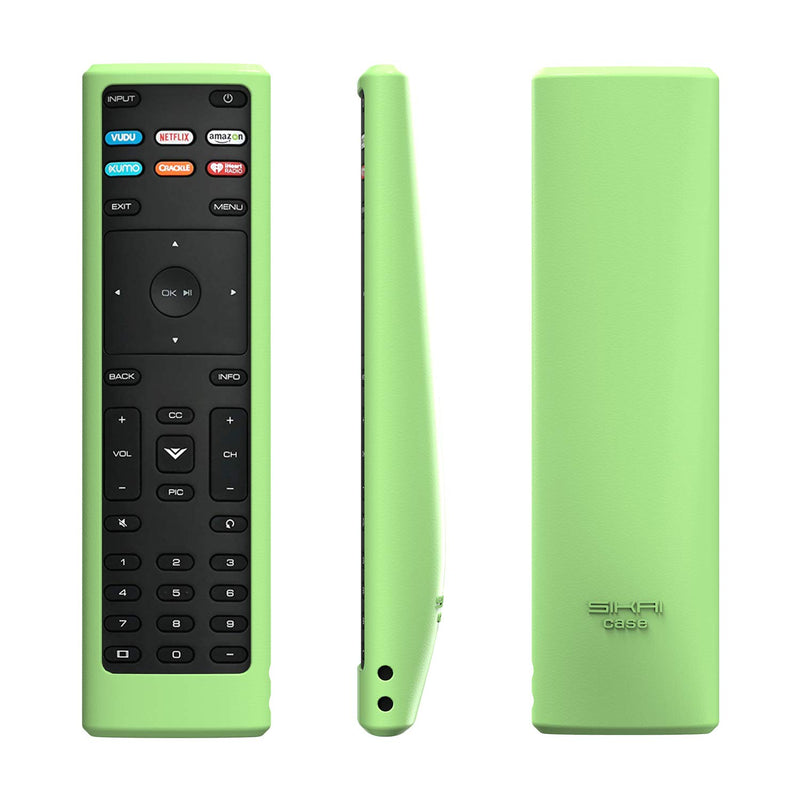 SIKAI Remote Case Compatible with Vizio XRT136 Smart TV Remote Skin-Friendly Shockproof Silicone Cover for Vizio XRT136 Remote Washable Anti-Lost with Remote Loop (Glow in Dark Green) Glow in Dark Green - LeoForward Australia