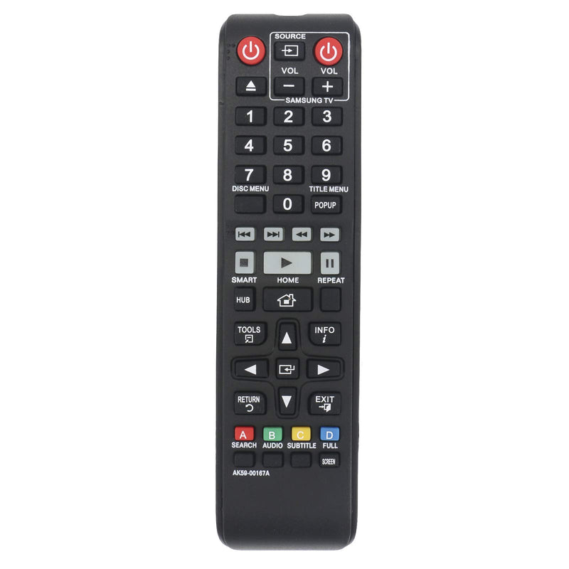 New AK59-00167A Replace IR Remote Control fit for Samsung Blu-ray DVD Disc Player BD-J6300 BD-J6300/ZA BD-JM63 BD-JM63C BD-F7500 BD-F7500/ZA BD-F6500 BD-F6700 BD-J7500 BD-J7500/ZA UBD-K8500 AK5900167A - LeoForward Australia