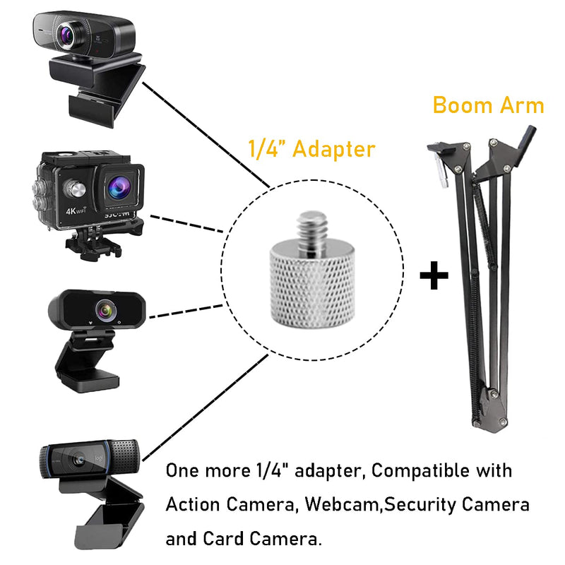  [AUSTRALIA] - YUZUHOME Thread Adapter Microphone Stand 3/8"-16 Female To 1/4"-20 Male For Camera Monitor, Mount Avatar, Qr Plate,3/8" To 1/4" Adapter, Microphone Stand Adapter To Tripod Adapter, 2 Grain. 5/8" 1/4"