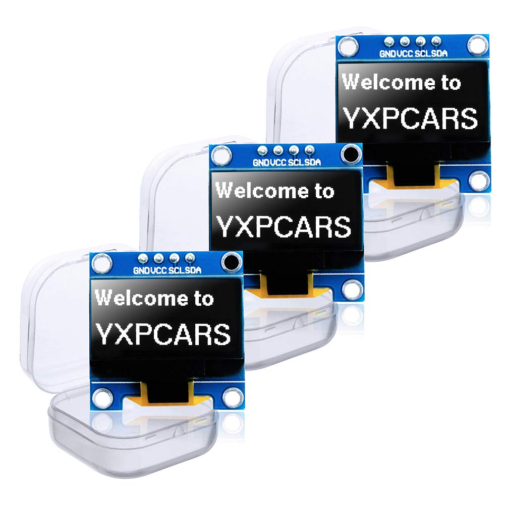  [AUSTRALIA] - YXPCARS 0.96 Inch 128 x 64 12864 Pixel OLED LCD Display 4 Pin for Arduino (White Light) White Light