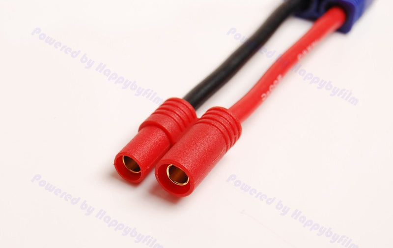  [AUSTRALIA] - Lot(5) New EC3 Male Plug to 3.5mm Female Adapter Connector 14awg Wire Connector for RC Super Tigre