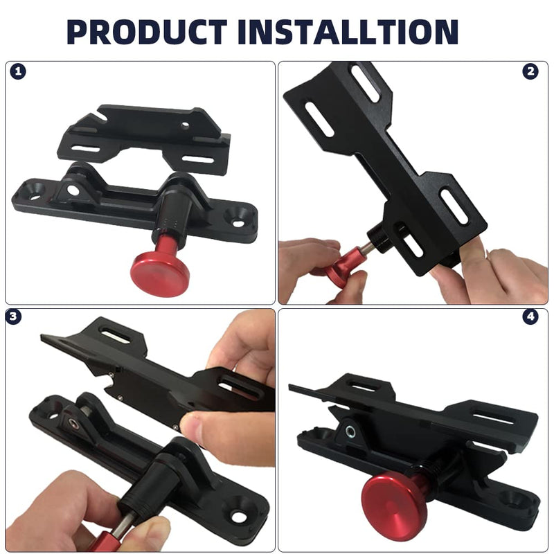  [AUSTRALIA] - HZHIMO Quick Release Universal Roll Bar Fire Extinguisher Mount Holder 4 Clamps Fire Extinguisher Bracket for JP JL JLU Polaris UTV ATV, Black