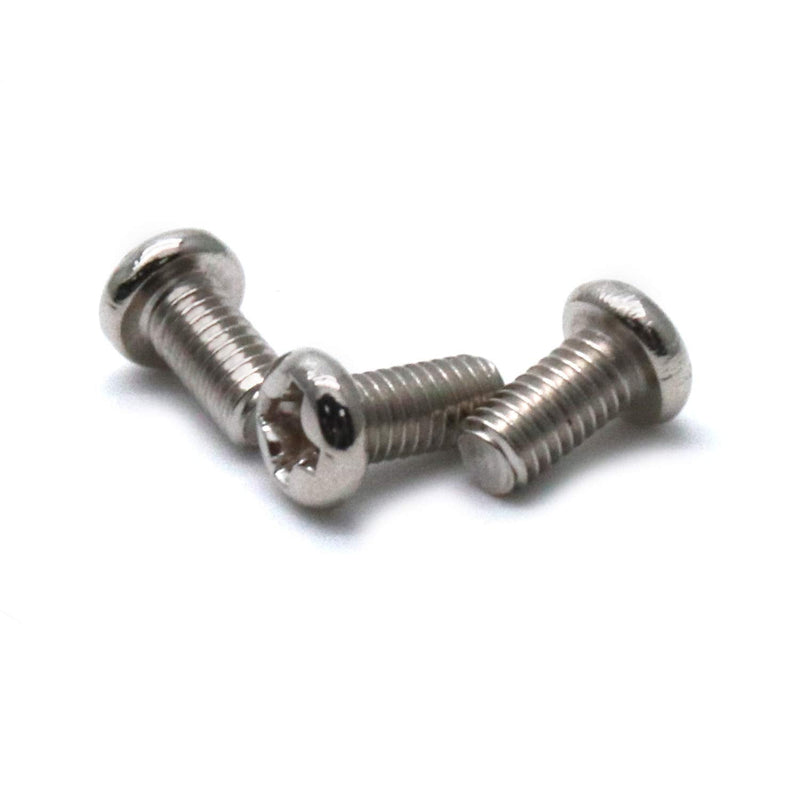  [AUSTRALIA] - Xiaoyztan 100Pcs M3x6mm 304 Stainless Steel Phillips Pan Head Machine Screw Bolt Full Thread Plain Finish Fastener M3*6mm