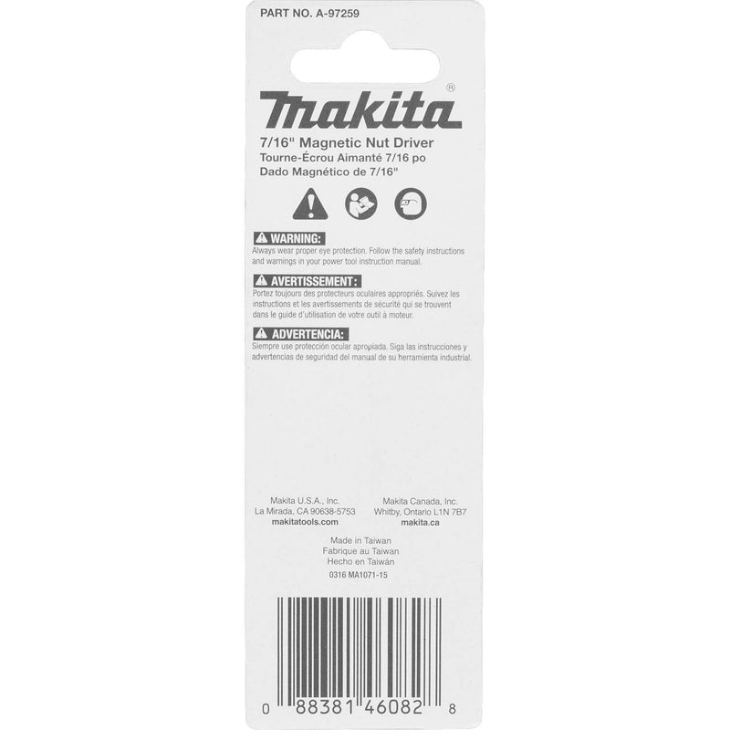Makita A-97259 Impactx 7/16″ x 2-9/16″ Magnetic Nut Driver 1-Pack - LeoForward Australia