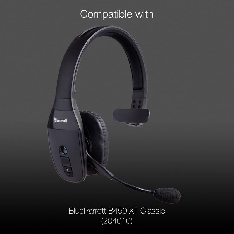  [AUSTRALIA] - Universal Headset Foam Microphone Windscreens- Global Teck 10 pk, Mic Covers For Blue Parrot B250, B350, B450, B550, C400 Plantronics, Jabra, Lapel, Lavaliers,Telex, Movo, VXI- Lux, Passport, Logitech Black