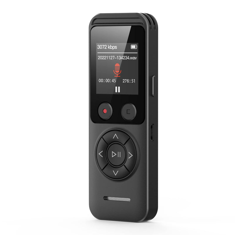  [AUSTRALIA] - ZOOAOXO 128GB Digital Voice Recorder, Voice Recorder with Dual Microphone, 3072 kbps HD, A-B Repeat, Recording Monitoring, Noise Reduction, Voice Activated Recording