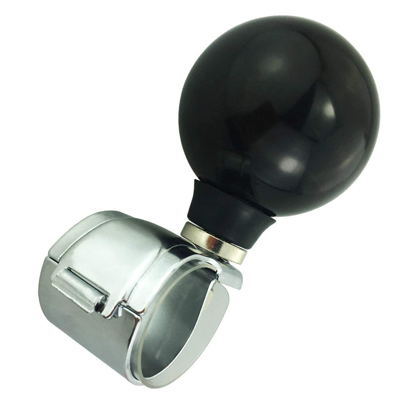  [AUSTRALIA] - Abfer Steering Knob Car Wheel Power Turning Aid Helper Spinner Suicide Brodie Knobs for Most Vehicles Trucks Boats (Black)