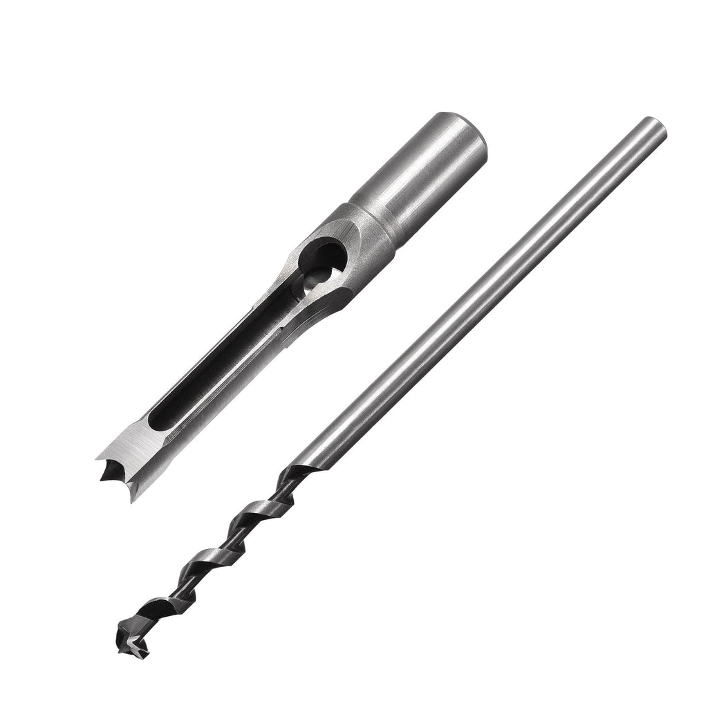  [AUSTRALIA] - uxcell Square Hole Drill Bits for Wood 5/8" x 213mm Mortising Chisel Bit Auger Spur Cutter Tool for Woodworking Carpentry Drilling Tool