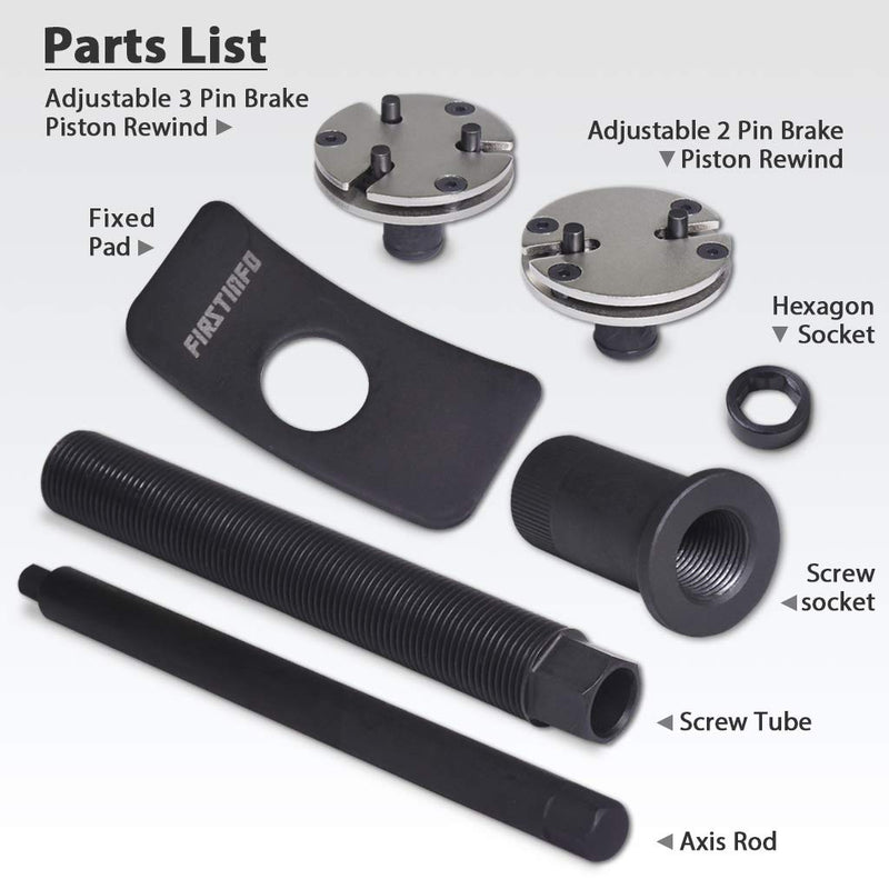  [AUSTRALIA] - FIRSTINFO Universal Auto Adjustable Disc Brake Caliper Piston Wind Back Repair Replacement Tool Kit