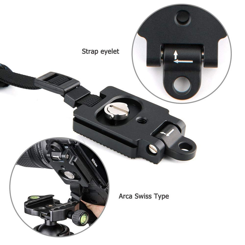  [AUSTRALIA] - JJC Deluxe DSLR Camera Hand Strap with Quick Release Plate for Nikon D850 D750 D780 D500 D7500 D7200 D3500 D3400 D5600 D5500 D5300 D5200 D3300 D3200 D7100 D810 D800 D600 D610 D5 D4s D4 D3s & More DSLR Red Thread