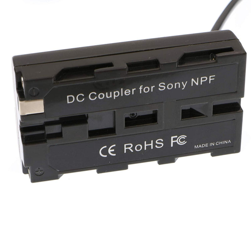  [AUSTRALIA] - NP F550 Dummy Battery to D-Tap Coiled Power Cable for Sony NP F550|F570|F970 |Atomos Ninja V Monitor (Normal Version) Coiled Cable