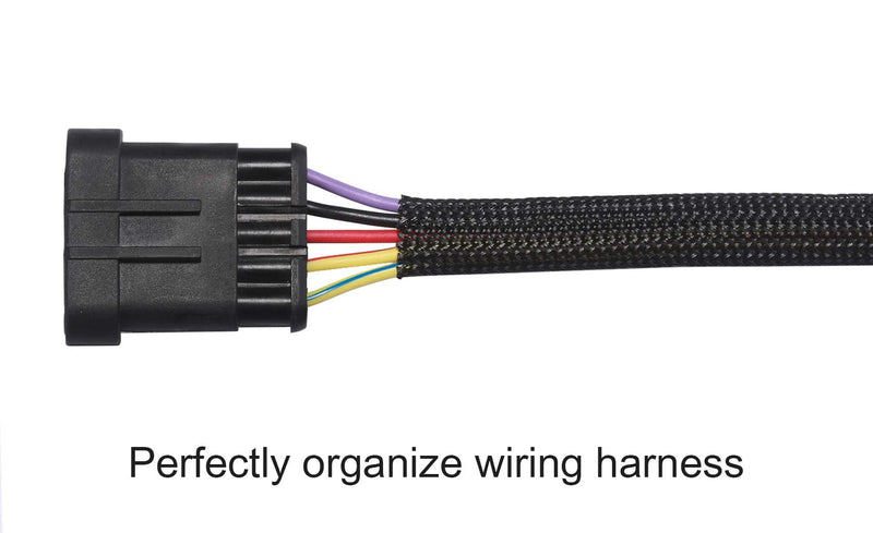  [AUSTRALIA] - 25ft - 1/2 inch PET Expandable Braided Sleeving – Black – Alex Tech braided cable sleeve 1/2"-25ft