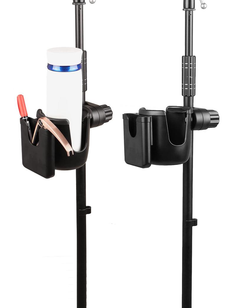  [AUSTRALIA] - Mr.Power Mic Stand Cup Holder with Phone Holder, Universal 2-in-1 Bottle Holder for Music Stand, Boom